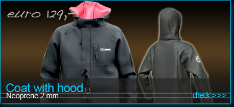 neoprene coat with hood for kiteboarding